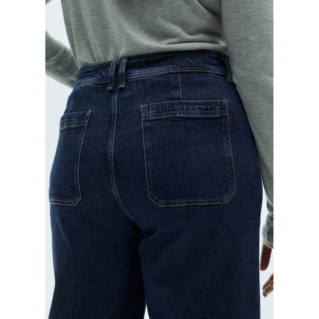 Jean Style Jupe-Culotte Catherin Taille Haute