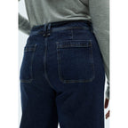 Jean Style Jupe-Culotte Catherin Taille Haute