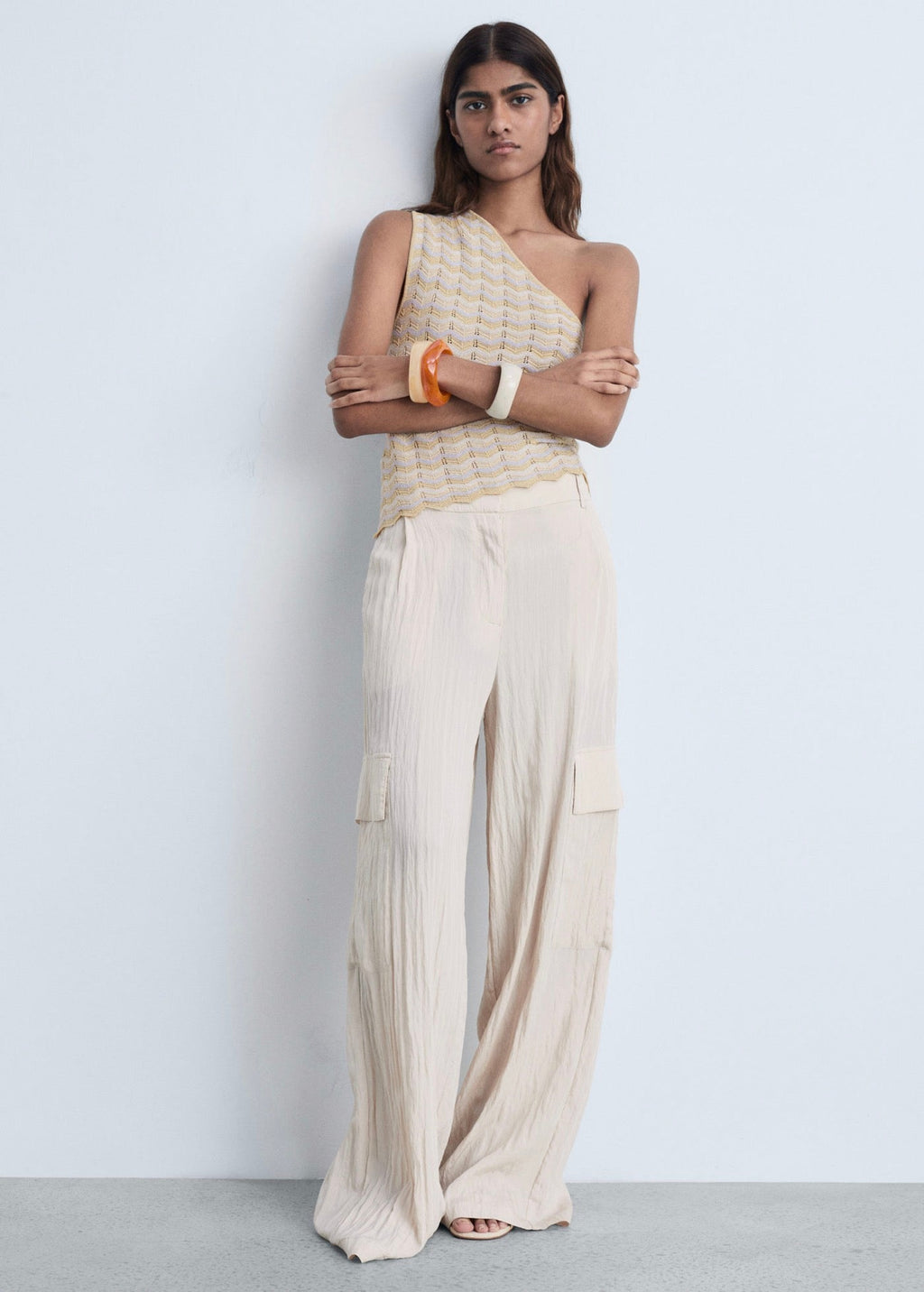 Top Asymétrique Lurex