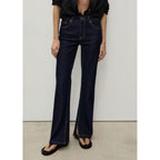 Jean Flare Fentes Rinse Wash