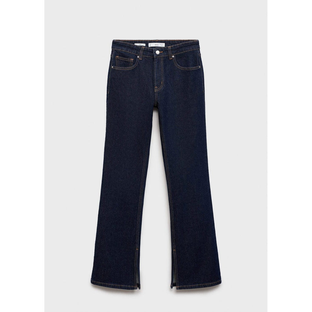 Jean Flare Fentes Rinse Wash