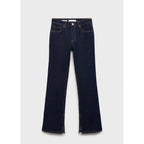 Jean Flare Fentes Rinse Wash
