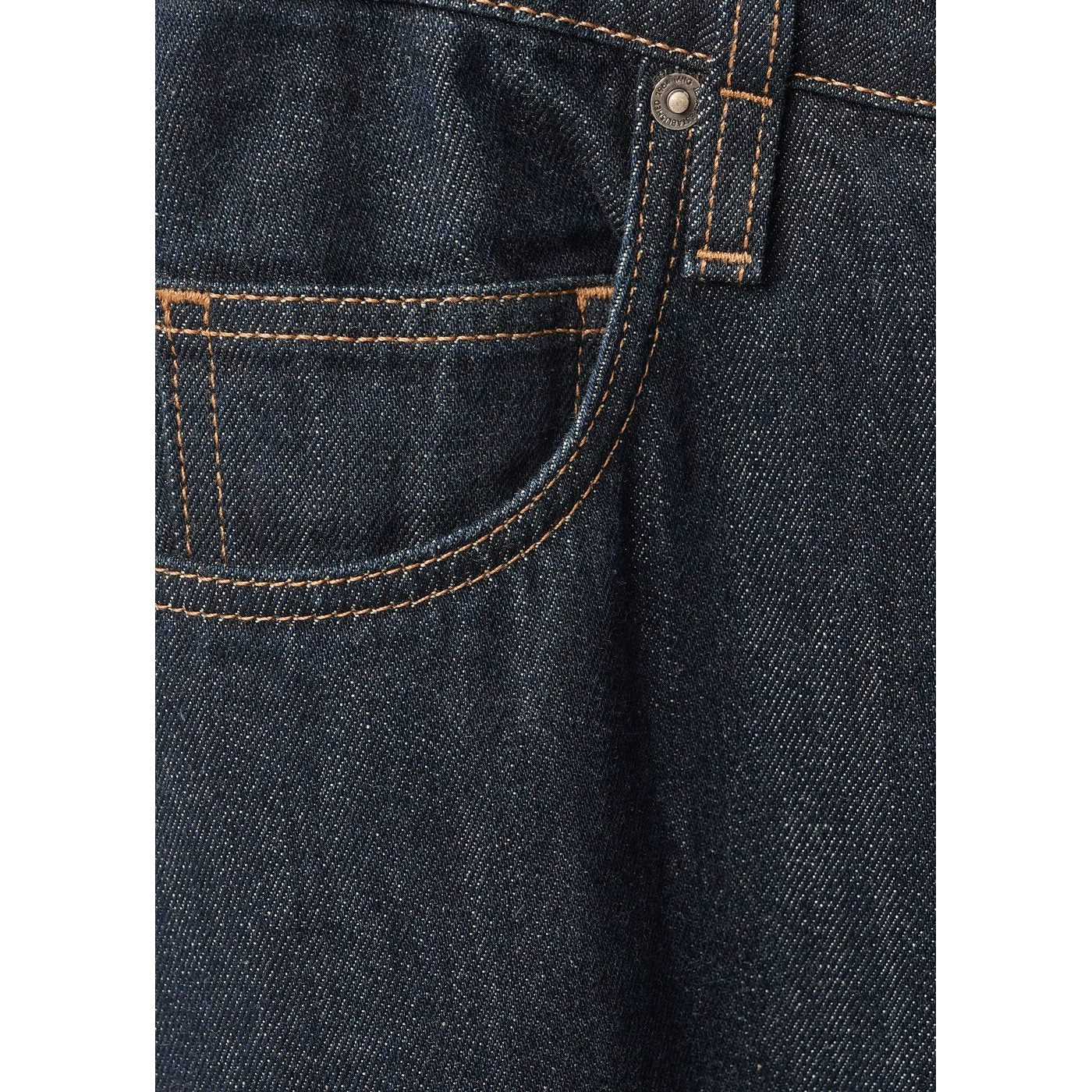 Jean Wideleg Taille Basse Rinse Wash