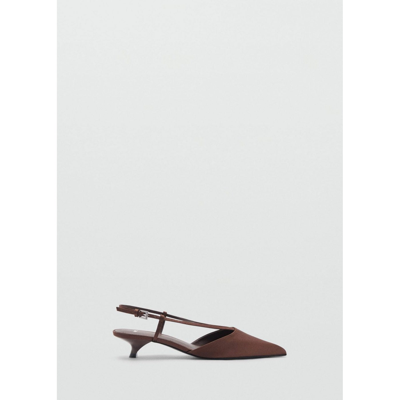 Chaussure Talon Kitten Heel En Satin À Brides