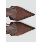 Chaussure Talon Kitten Heel En Satin À Brides