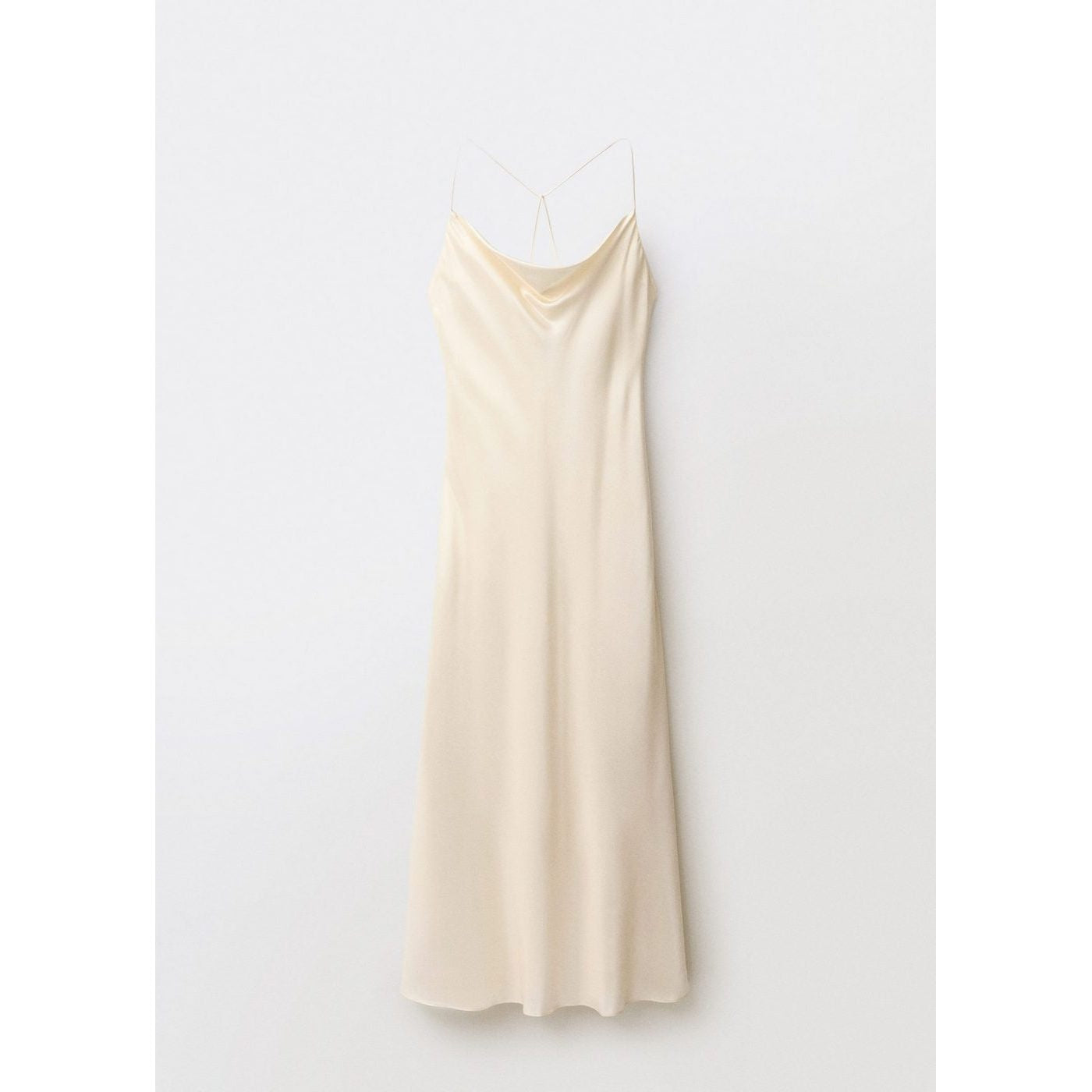 Robe Soie Encolure Drapée