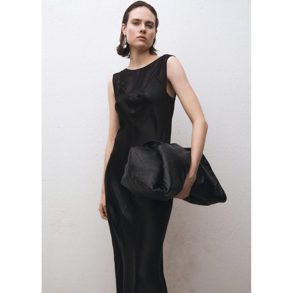 Robe Satinée Combinée