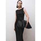 Robe Satinée Combinée