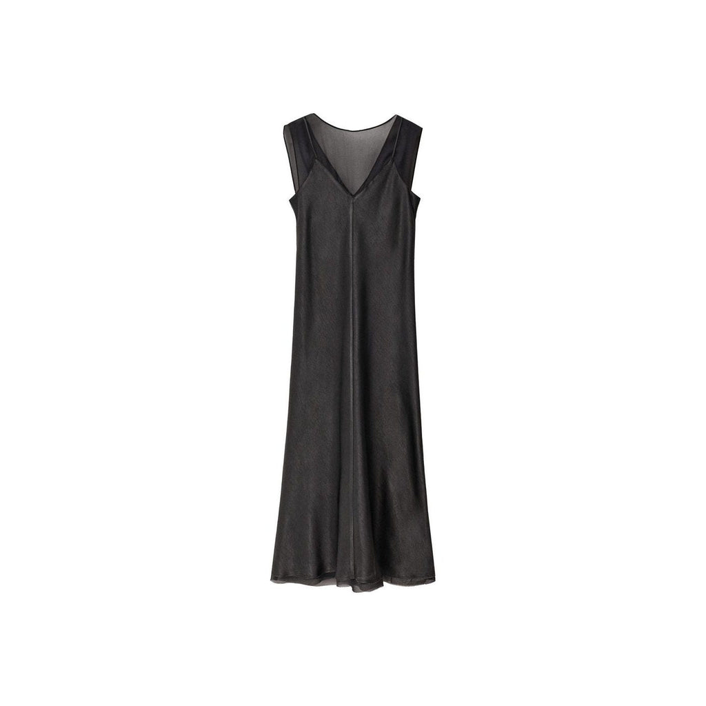 Robe Satinée Combinée