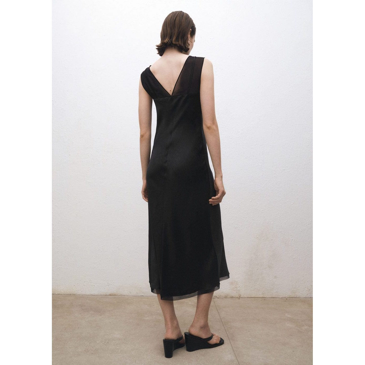 Robe Satinée Combinée