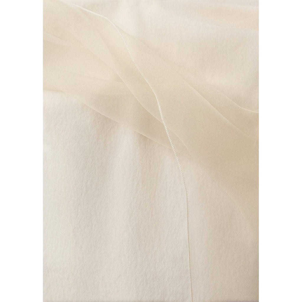 Robe Courte Combinée Gaze