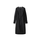 Robe Midi Semi-Transparente En Soie Mélangée
