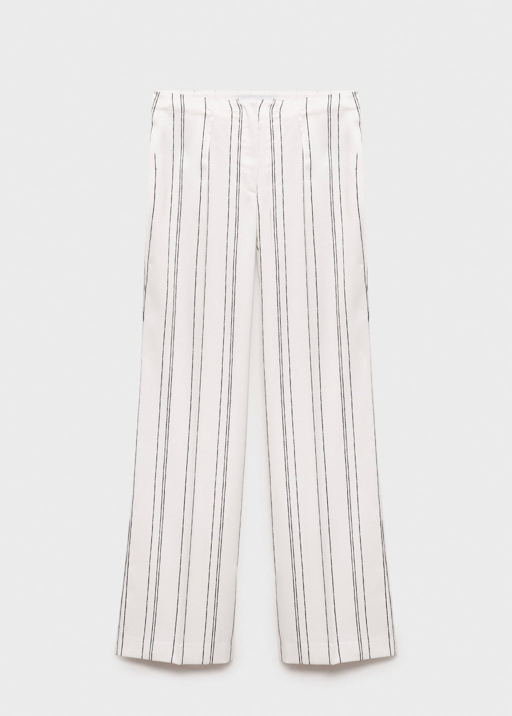 Pantalon Droit À Rayures