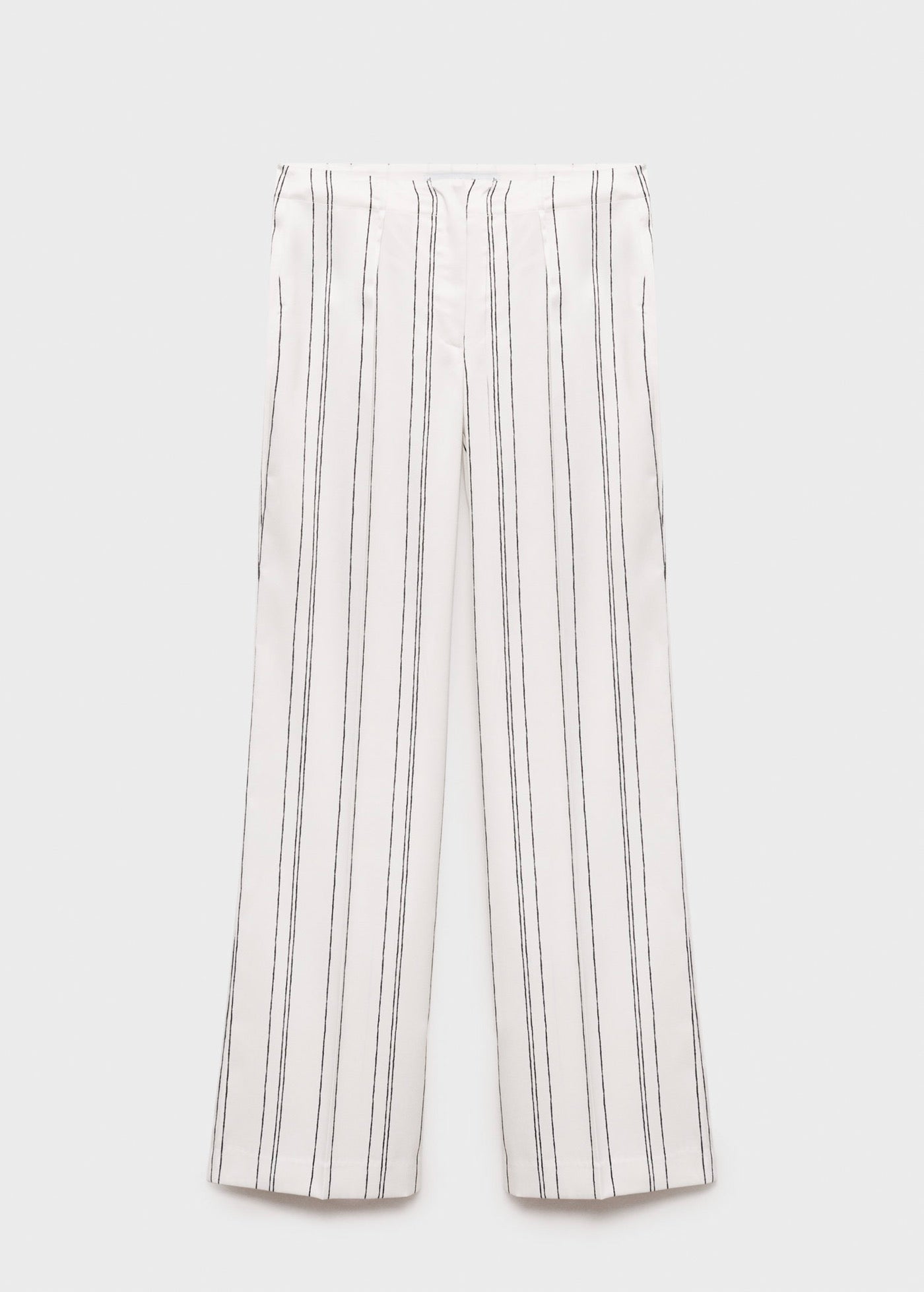 Pantalon Droit À Rayures