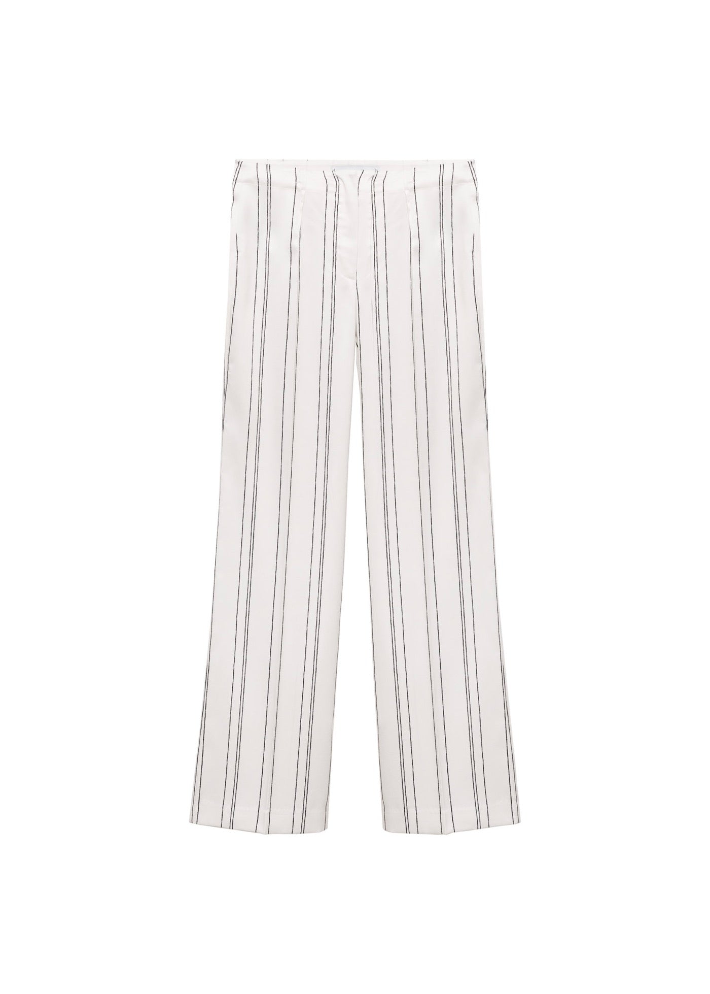 Pantalon Droit À Rayures
