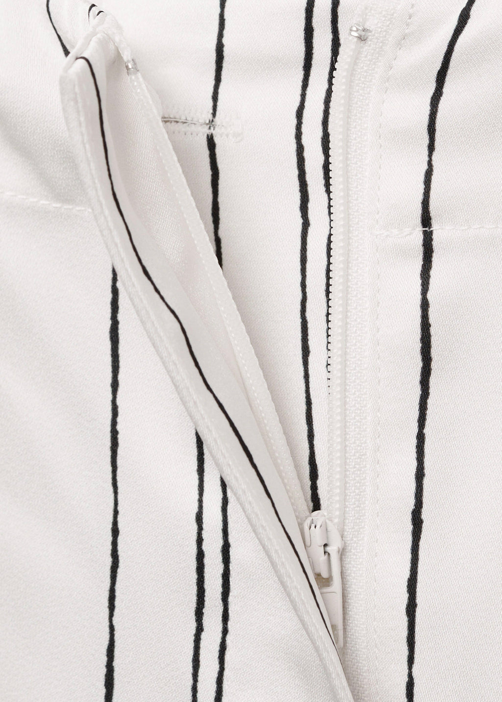 Pantalon Droit À Rayures