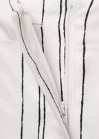 Pantalon Droit À Rayures