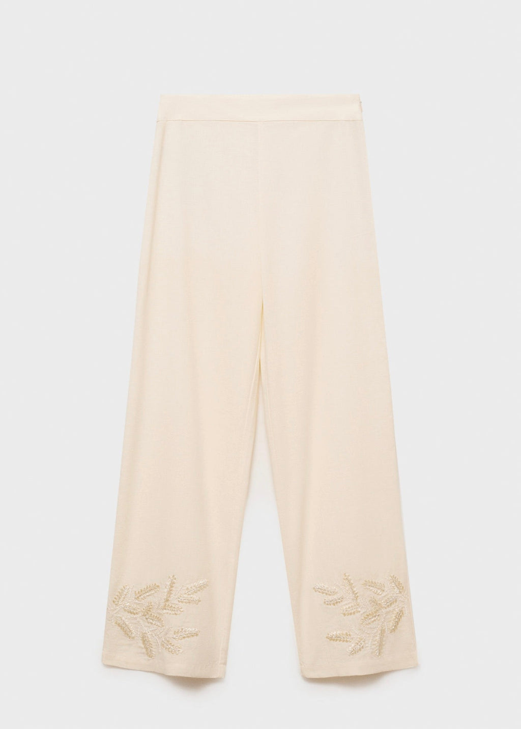 Pantalon Droit Brodé