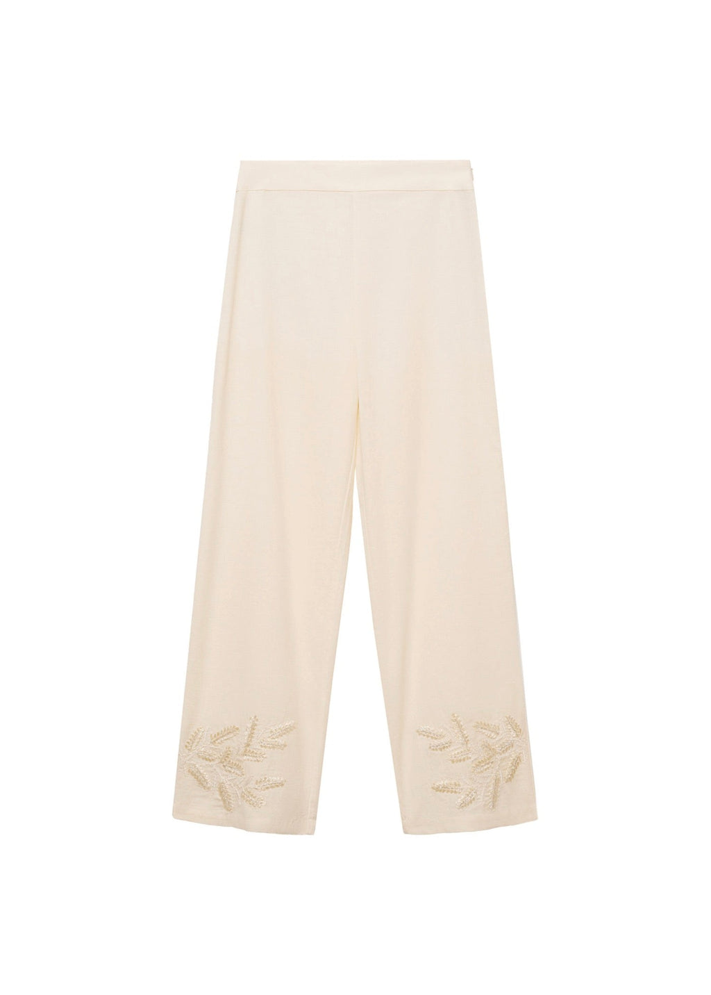 Pantalon Droit Brodé