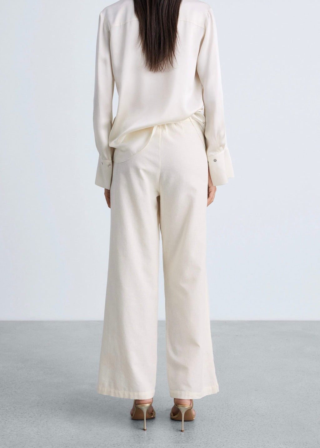 Pantalon Droit Brodé