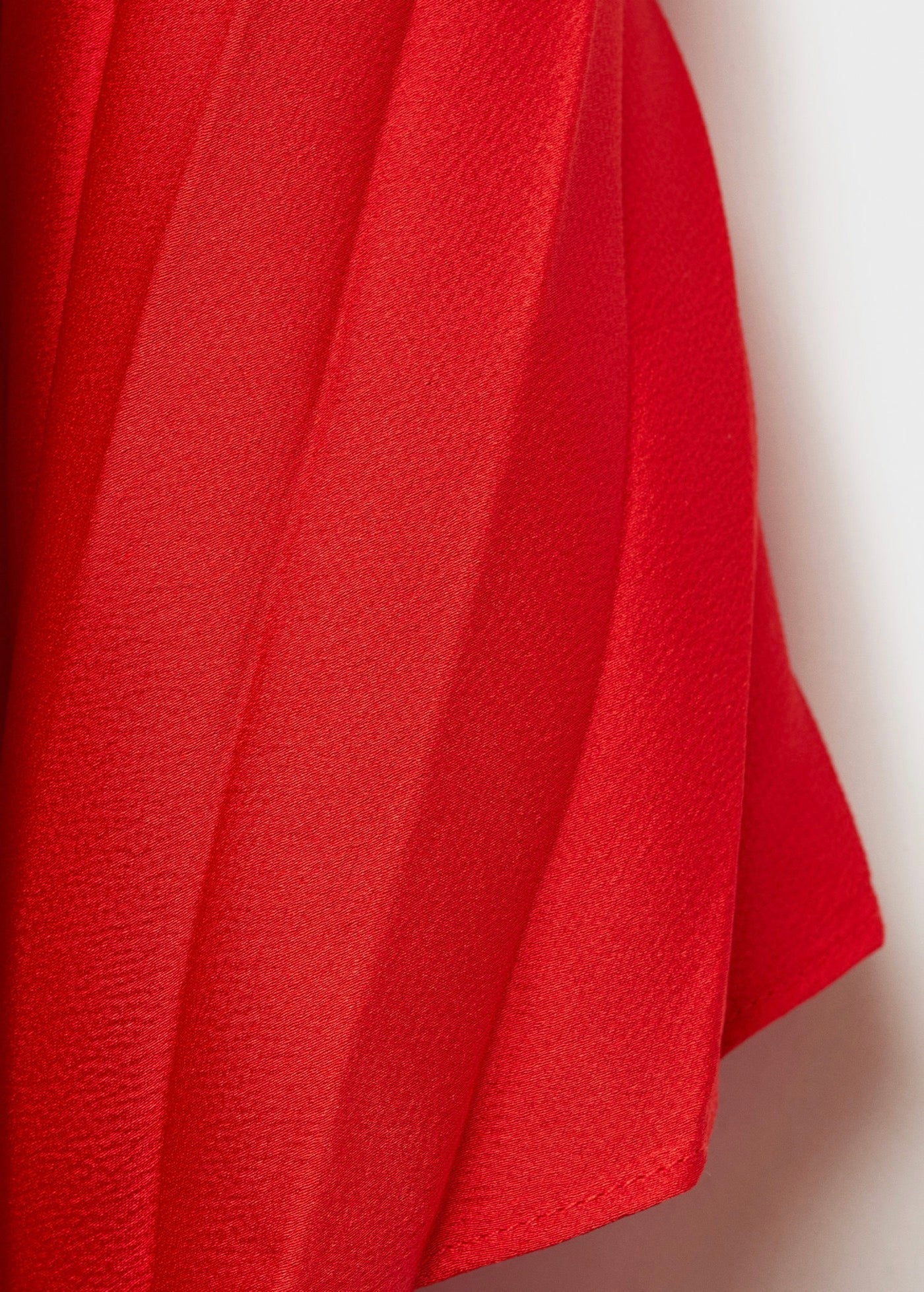 Robe Plissée À Manches Trois-Quarts
