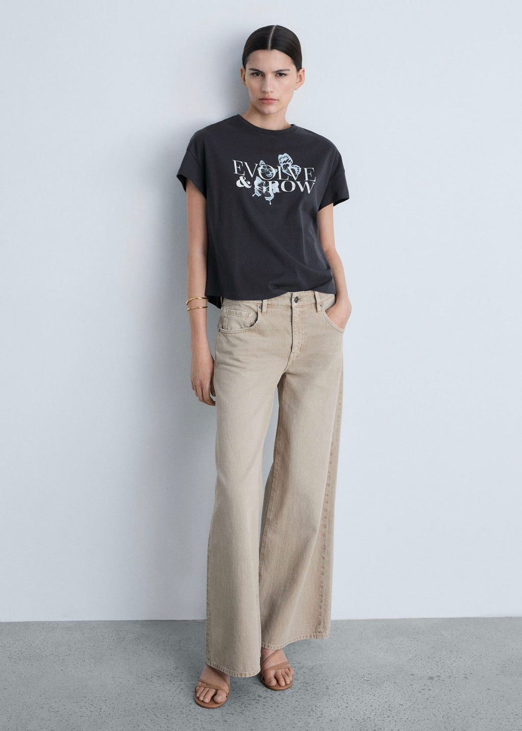 T-Shirt Coton Message Imprimé