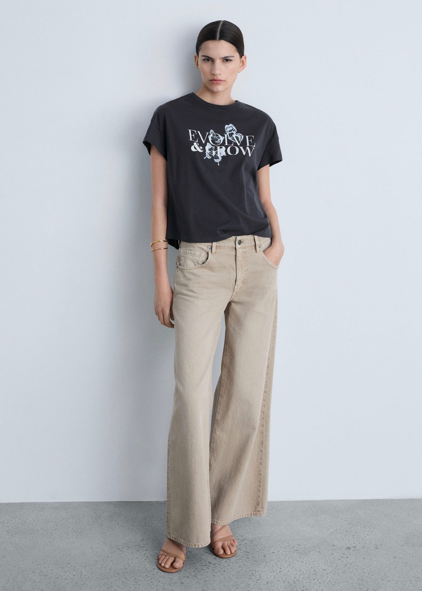 T-Shirt Coton Message Imprimé