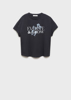 T-Shirt Coton Message Imprimé