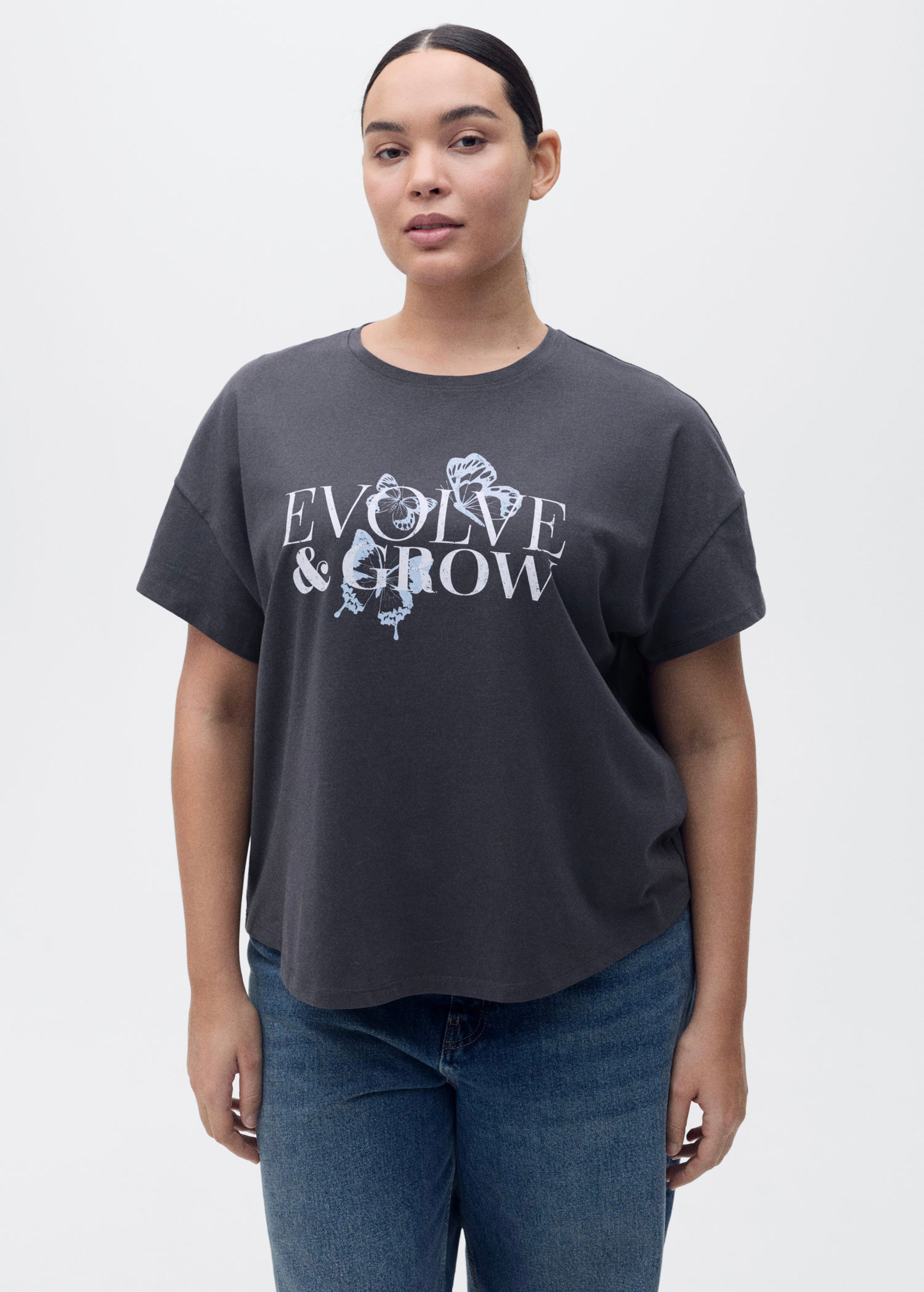 T-Shirt Coton Message Imprimé