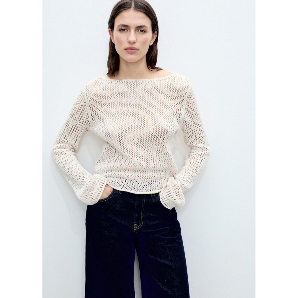 Pull Coton Maille Ajourée