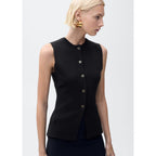 Gilet Maille Fine Boutons