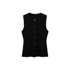 Gilet Maille Fine Boutons