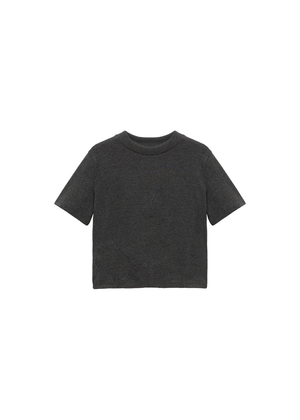 T-Shirt En Mélange De Coton Manches Courtes