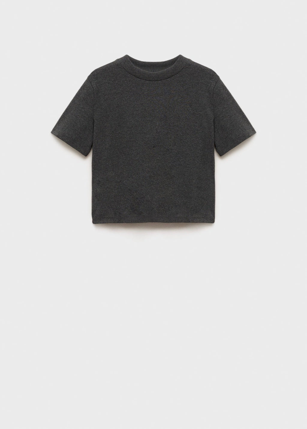 T-Shirt En Mélange De Coton Manches Courtes