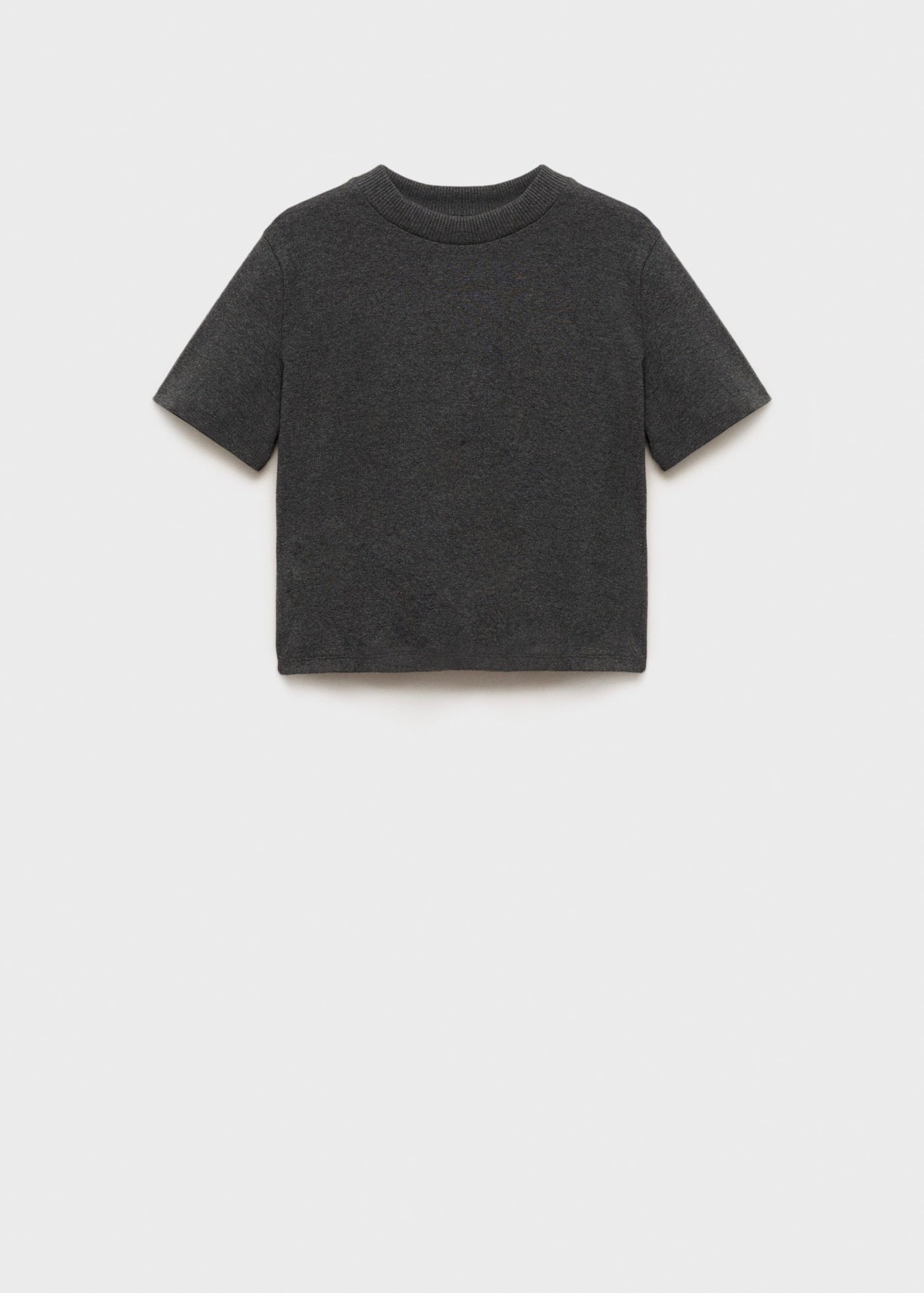 T-Shirt En Mélange De Coton Manches Courtes
