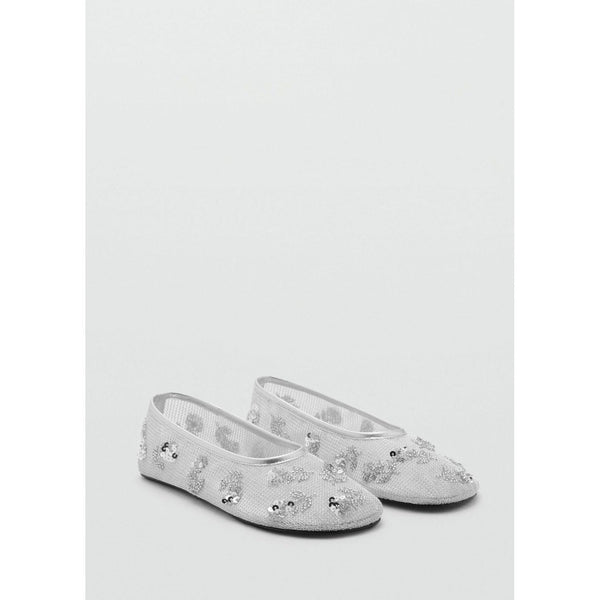 Ballerines En Maille Filet Paillettes Brodées