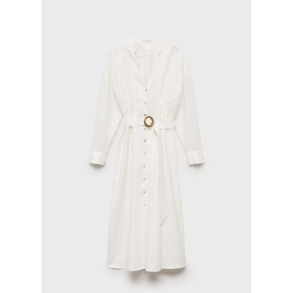 Robe Chemisier Lin Ceinture