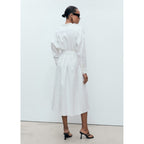 Robe Chemisier Lin Ceinture