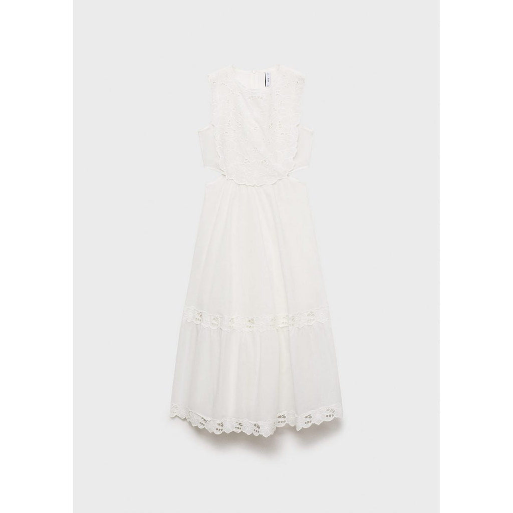 Robe Brodée Ouvertures Latérales