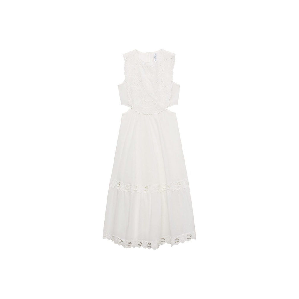 Robe Brodée Ouvertures Latérales