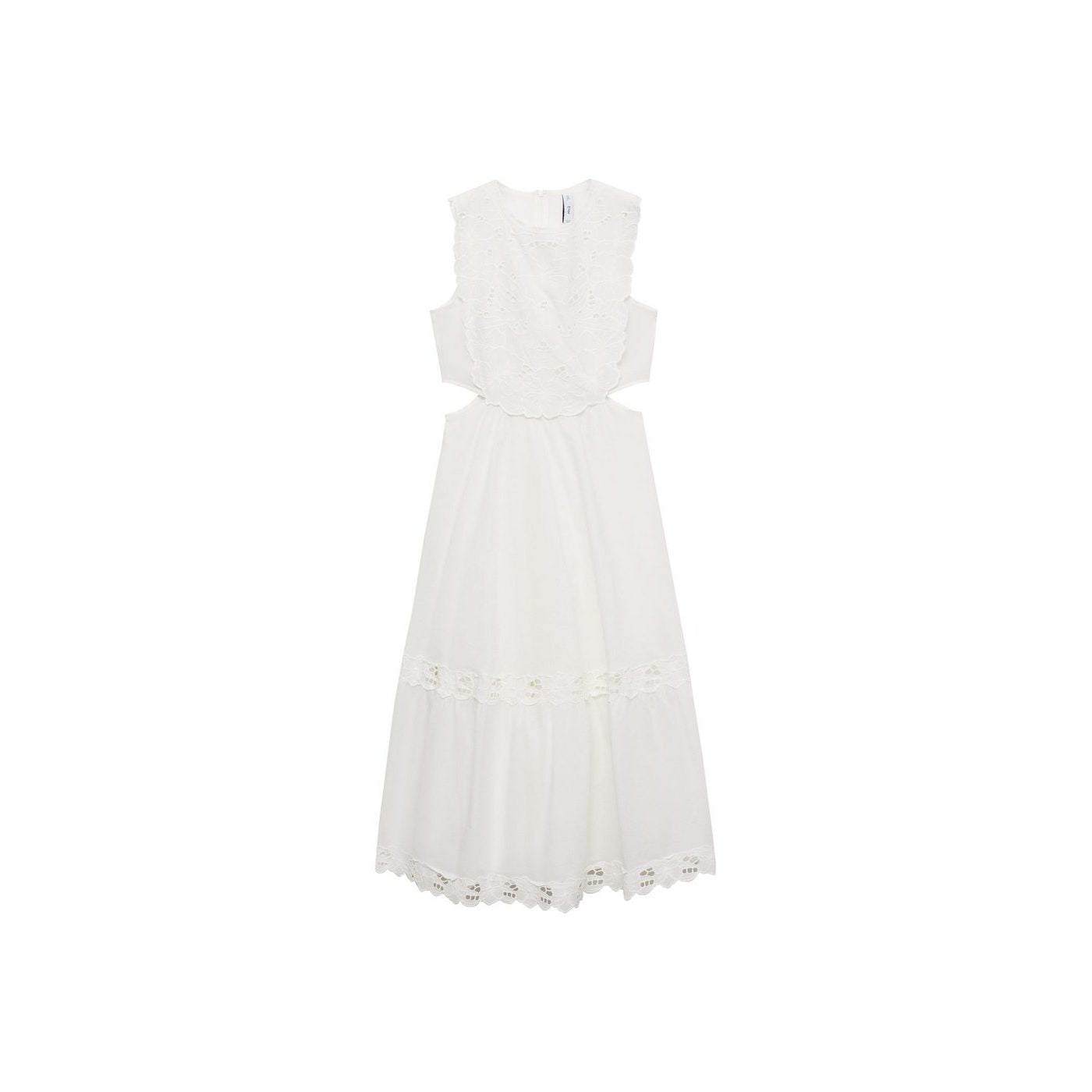 Robe Brodée Ouvertures Latérales