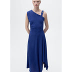 Robe Asymétrique À Bretelles Et Boucle
