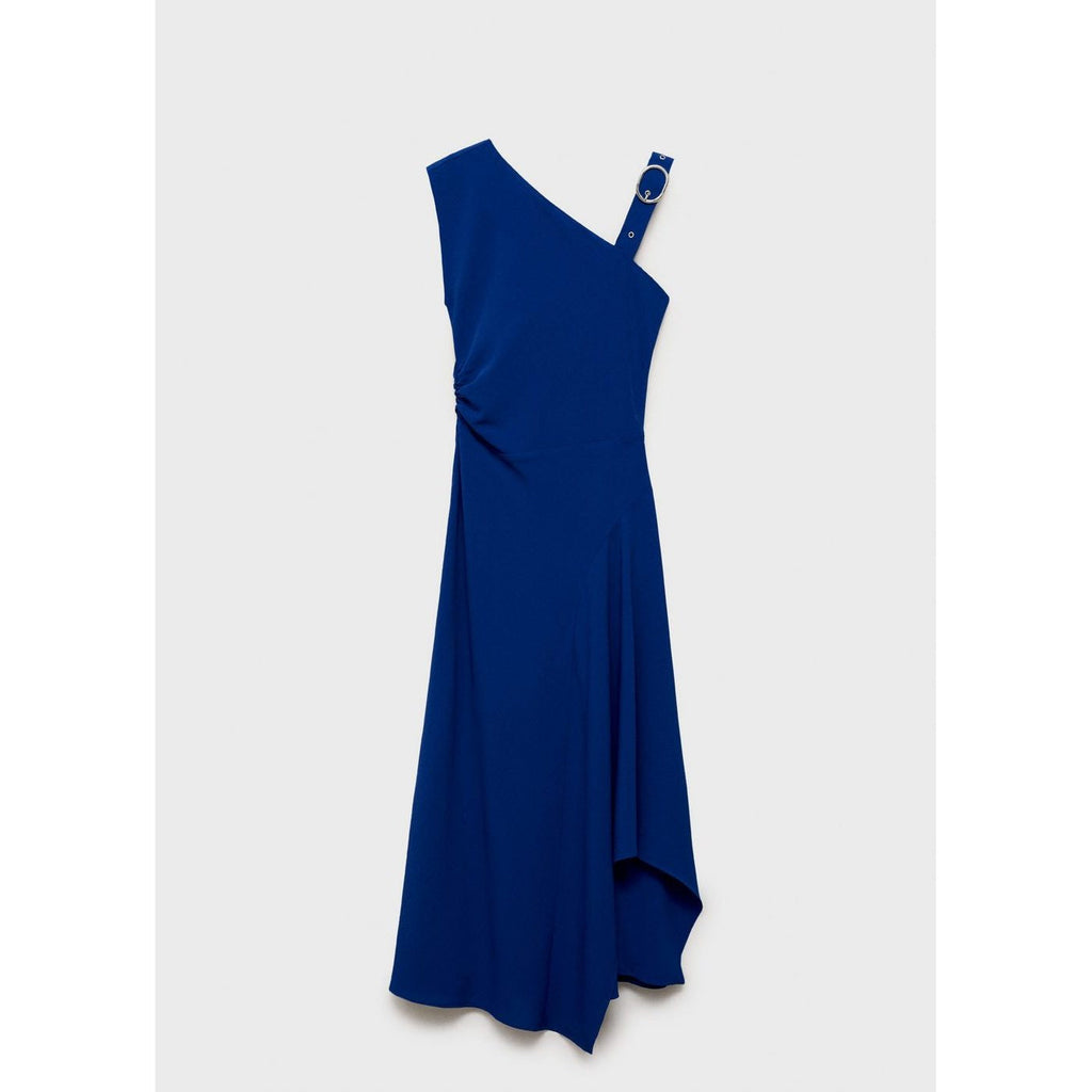 Robe Asymétrique À Bretelles Et Boucle