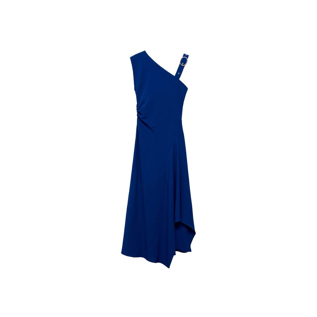Robe Asymétrique À Bretelles Et Boucle