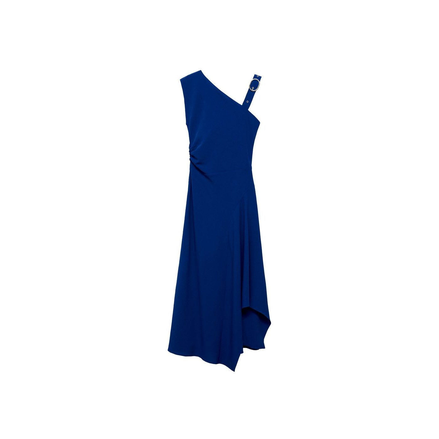 Robe Asymétrique À Bretelles Et Boucle