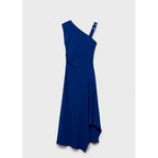 Robe Asymétrique À Bretelles Et Boucle