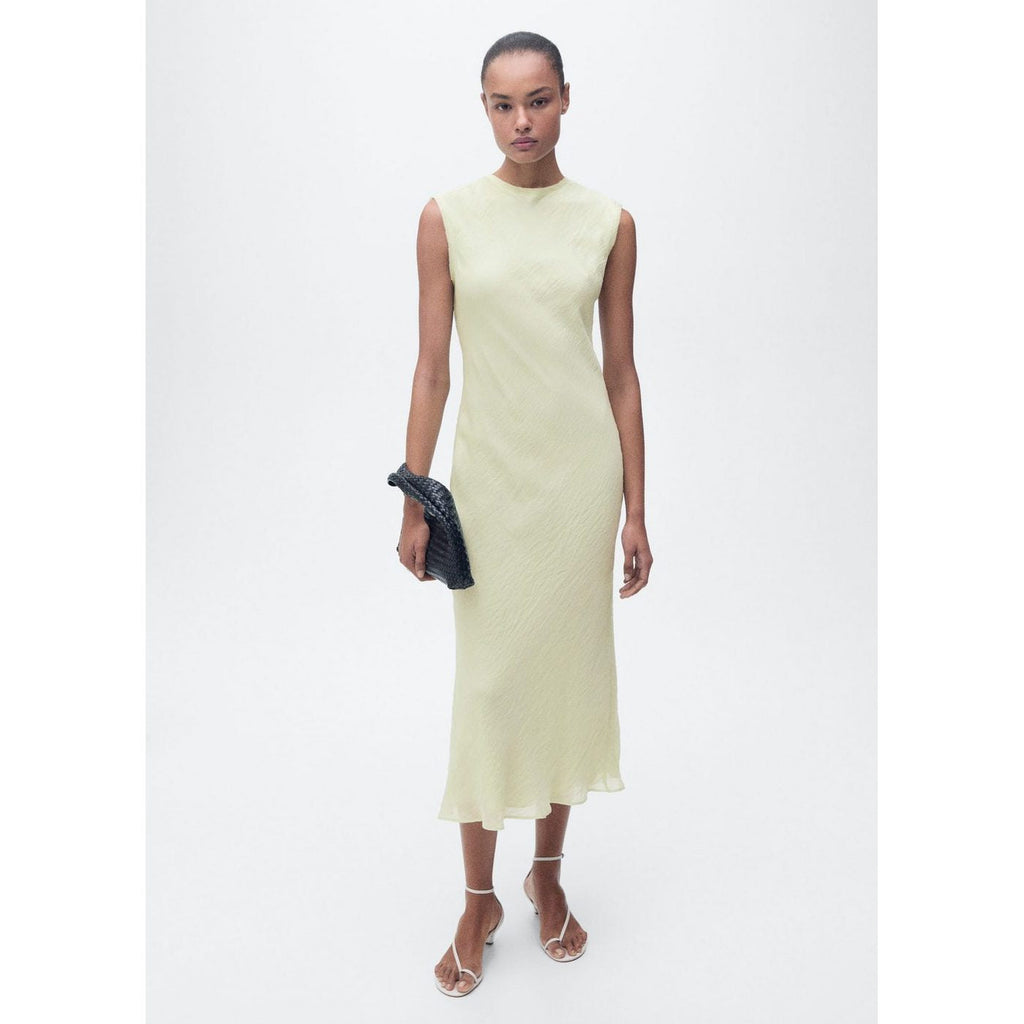 Robe Midi Effet Froissé