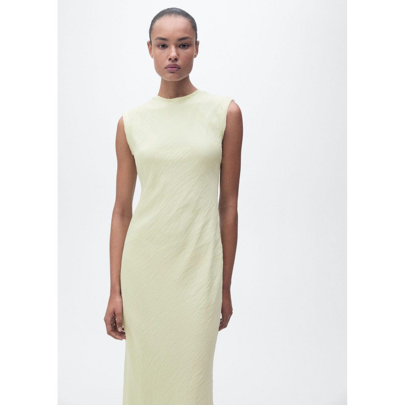 Robe Midi Effet Froissé