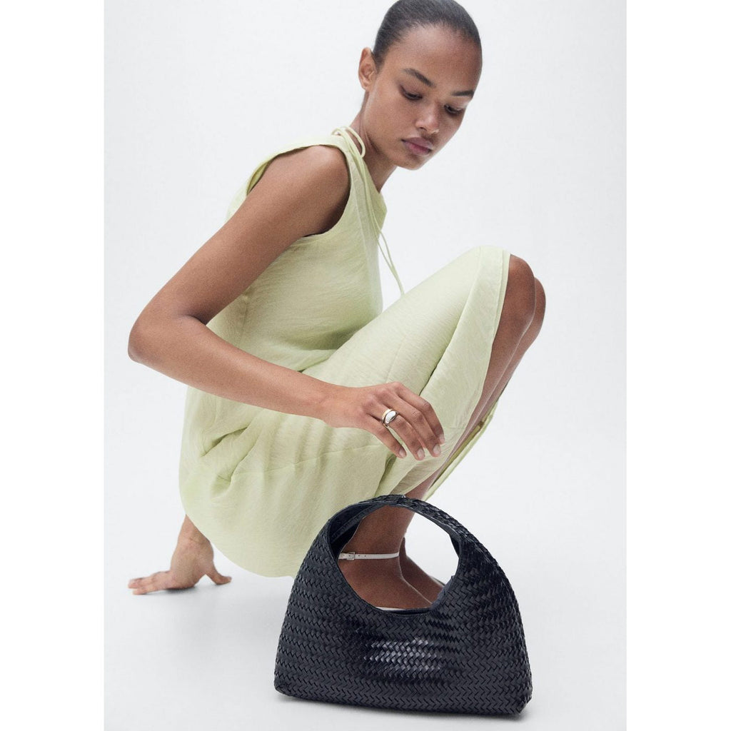 Robe Midi Effet Froissé