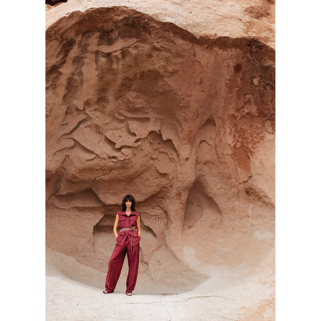 Pantalon Costume Wideleg Effet Froissé